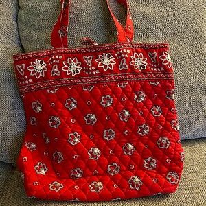 Vera Bradley Red Bandana print tote bag